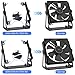 Multi-Purpose Desk Fan Stand Mount for 120 and 140mm PC Computer Fans (Black)