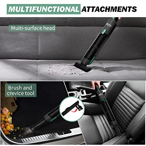 Nicebay Cordless Handheld Vacuum, Hand Vacuum Cleaner 15Kpa Powerful Suction With Fast Charging Dock, Portable Lightweight Cleaner, Rechargeable Hand Held Vacuum Cleaner For Home, Office, Pet And Car #TOP5