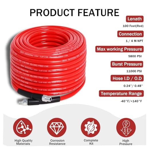 100FT High-Pressure Sewer Jetter Kit