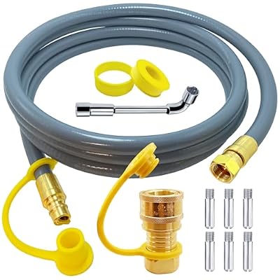 8216842R04 Natural Gas Conversion Kit Compatible with Char-Broil Commercial & Signature Series Dual Fuel Grill(2020-Newer),Propane to Natural Gas Conversion Kit with CSA Gas Hose & 3/8" Quick Connect.