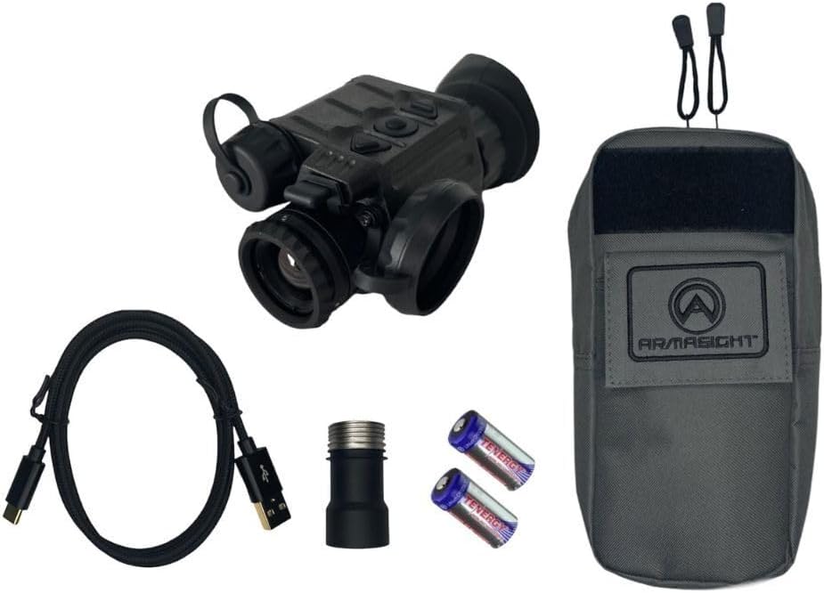 Armasight Sidekick 640 Mini Thermal Monocular with Armacore 640 Thermal Core, 3-Button Control, Compass, and Image Detail Enhancement (Gray)