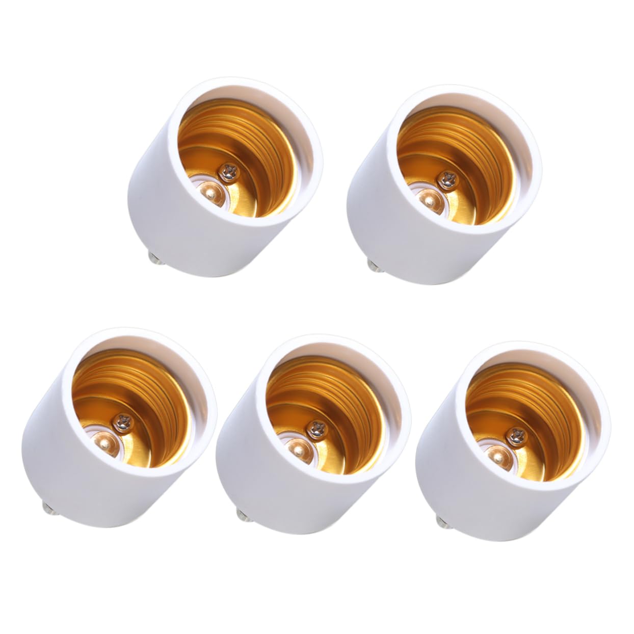 UKCOCO 15 Pz portalampada e27 adattatore presa e27 lampadina a LED convertitore adattatore per lampada a LED convertitore portalampada portato testa della lampada bianca