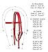 Majestic Ally Horse Headstall with Reins, Nylon Padded Browband, Multiple Colors (Red, Cob)
