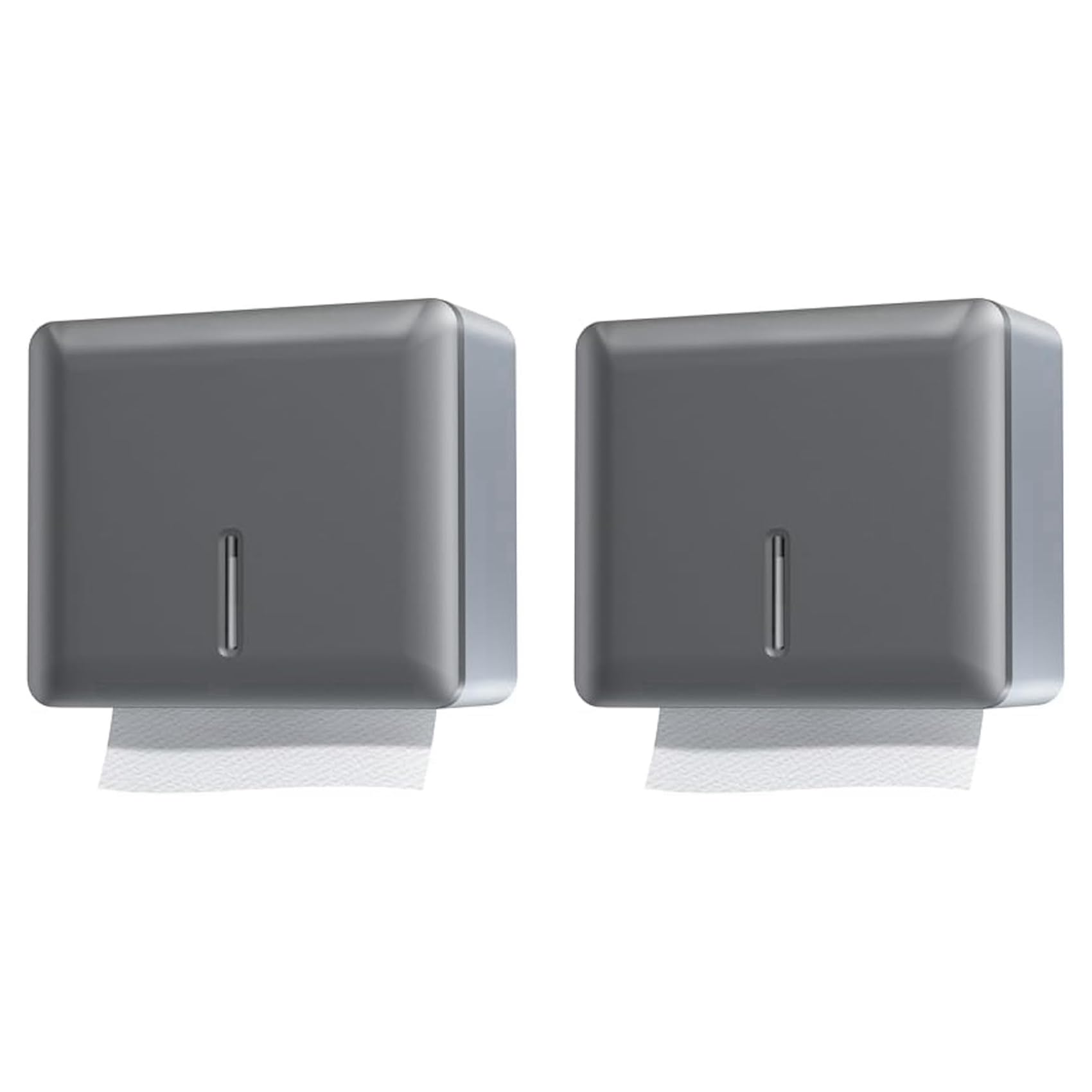 Hndhbfgrt 2X Paper Towel Dispenser Wall Mount Hand Towel Dispenser Commercial Bathroom Multifold Fold Paper Hand Towels Holder