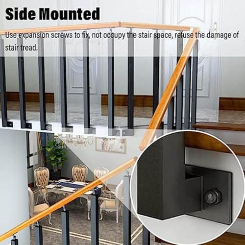 Poteaux de balustre réglables pour escalier intérieur et rambarde de grenier - 3