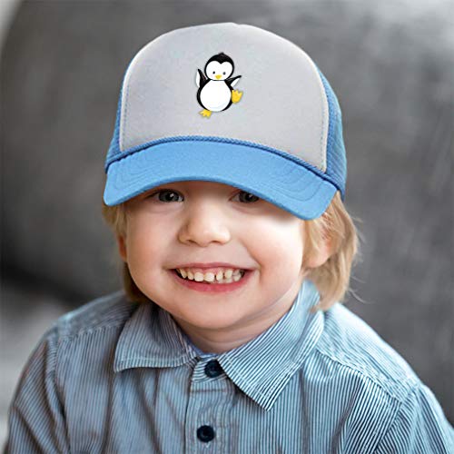 Summer Kids Trucker Hat Penguin Polyester Boys Girls Sun Toddler Caps Black Design Only Adjustable4