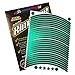 customTAYLOR33 (All Vehicles) Green High Intensity Grade Reflective Copyrighted Safety Rim Tapes (Must select your rim size), 17