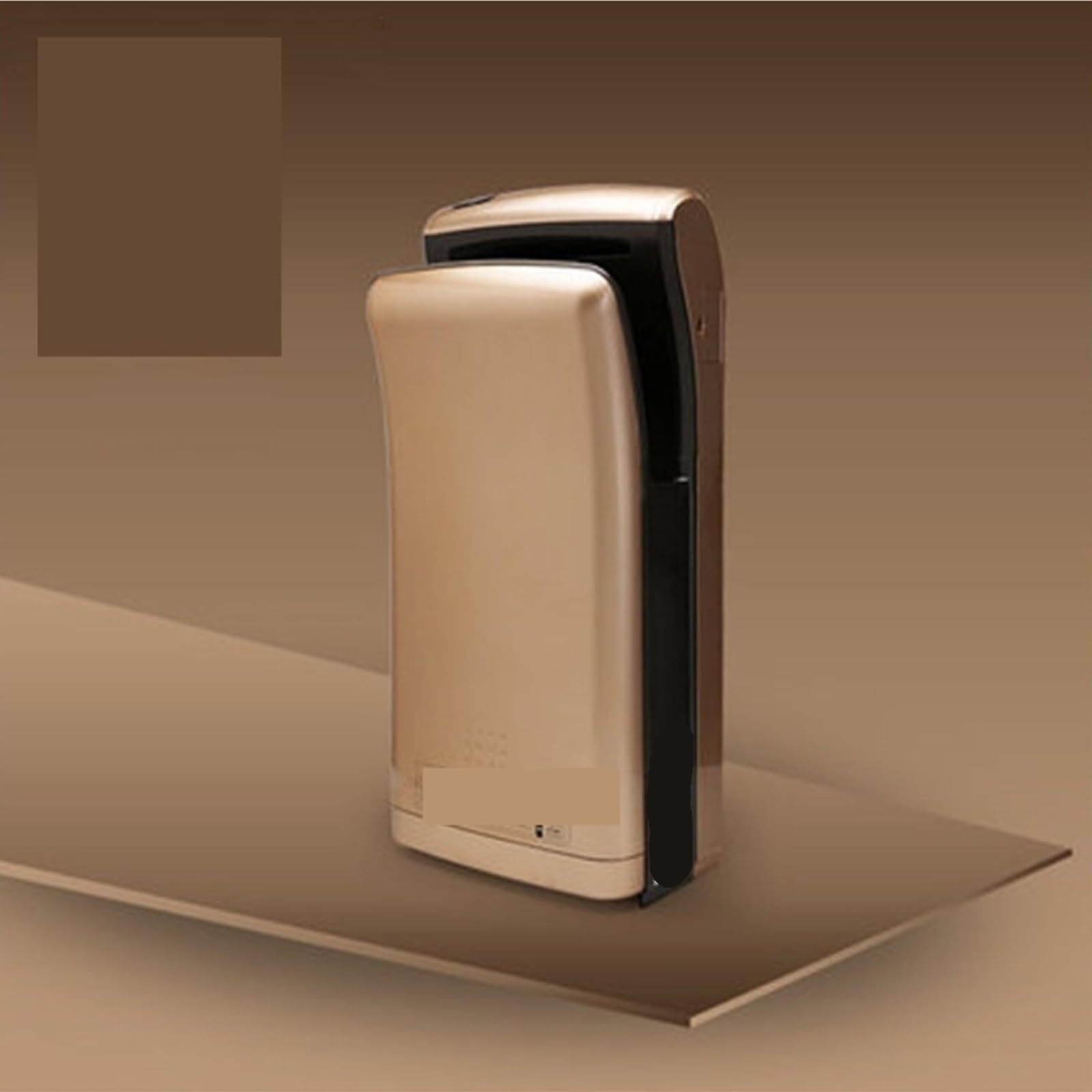 Asciugamani, Hotel per Capelli A Getto per Asciuga Mani, Asciugatura Ad Aria Automatica per WC da Bagno per Uso Domestico,per Cucina, Bagno(Black_BRUSHLESS)