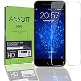 (2 Pack) iPhone 6 Plus Screen Protector Tempered Glass , ANSOTT iPhone 6 Plus Tempered Glass Screen Protector (5.5-inch)work with your iPhone 6 Plus , iPhone 6S Plus