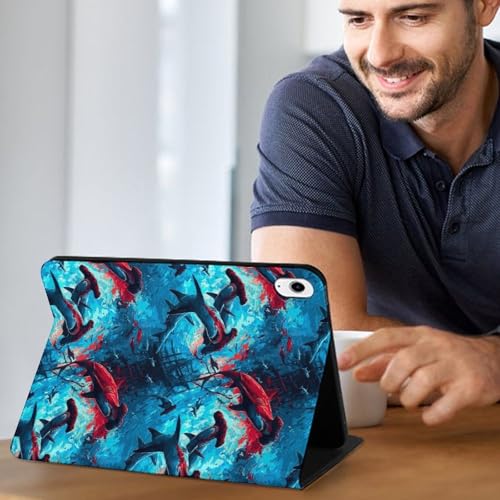 Coque iPad 10e génération 10.9 compatible version 2022 requin marteau - 2