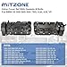 MITZONE N62 Valve Covers Set with Gaskets & Bolts Compatible with 2004-2010 BMW X5 550i 545i 650i 745i 745Li 750Li 4.4L 4.8L V8 Replace 11127522159 11127563474