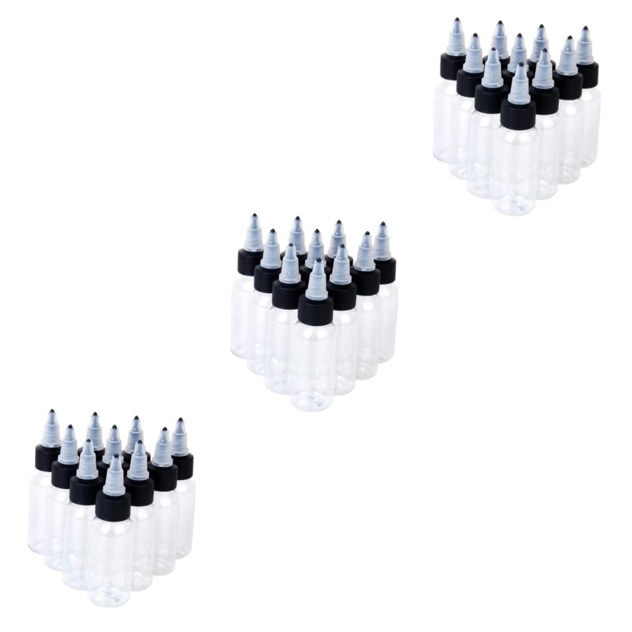 3 Sätze Farbmaterialverpackungsflasche Klare Pigmentflaschen Leere Pigmentbehälter Leere Tintenflasche Tätowiermittelflasche Tattoo-zubehör Pigmentflasche 10 Stück * 3