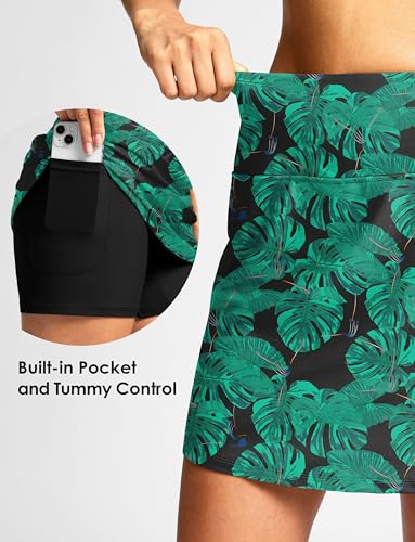 Image of Viodia Women's 18 inch /20 inch Long Swim Skirt High Waisted Modest Swimsuits Skirt Bathing Suit Tummy Control Swim Bottoms