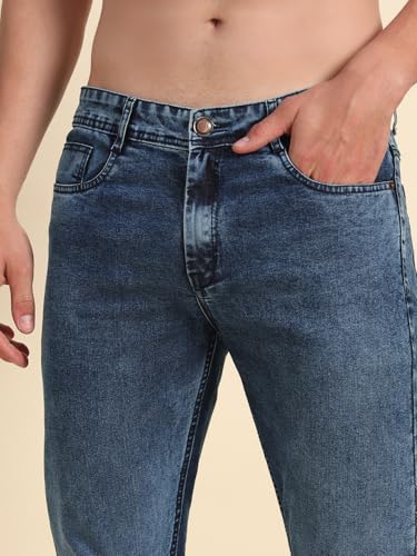 Image of Vogaan Regular Fit Stretchable Jeans for Men | Men's Stylish Denim Cotton Pants