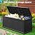 Lyromix 260 Gallon Outdoor Extra Large Resin Storage Box, Waterproof Deck Box Lockable & UV-Resistant, Outside Cushion Storage for Patio Furniture, Garden Tools, Pool Accessories, Black
