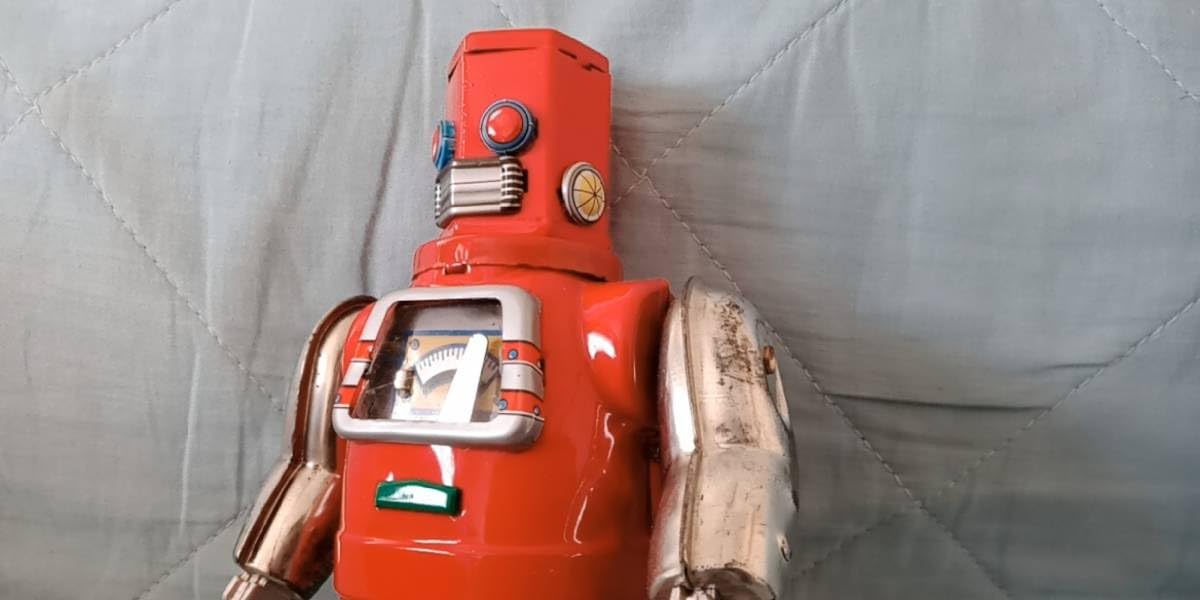 Amazon.co.jp: 0200 ブリキ ゼンマイ式 メタルハウス HEX HEAD ROBOT