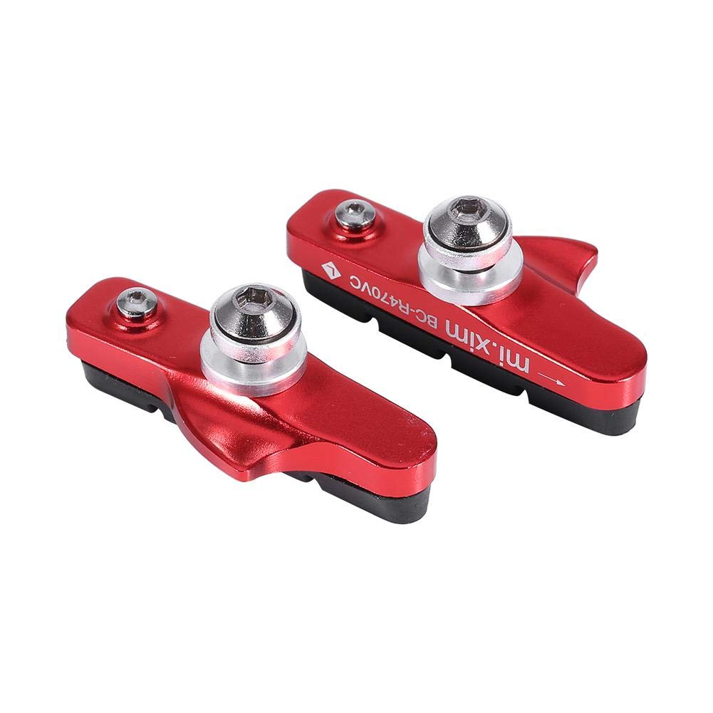 Pastiglie Freno Bici In Lega Di Alluminio – 2 Pezzi, Stile Cassetto, Per BMX E Mountain Bike, Colore Oro, Con Gomma Sostituibile - 3