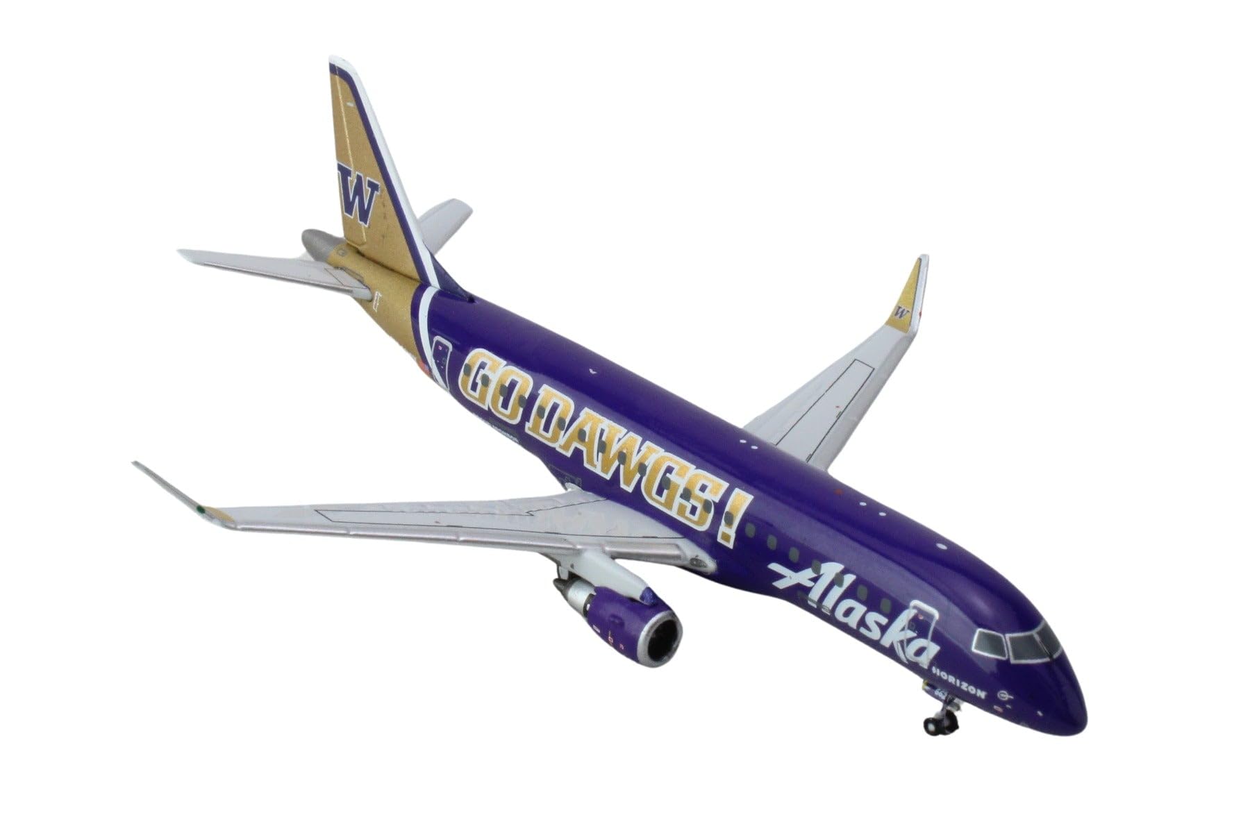 GeminiJets GJASA2251 Alaska Airlines Embraer 175 Go Dawgs N662QX; Scale 1:400