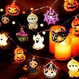 Generisch Illuminazione all'aperto per Halloween, illuminazione a LED per Halloween, 20 luci a LED, decorazione per recinzioni, balconi, terrazze, gazebo albero, soffitto, decorazione per feste