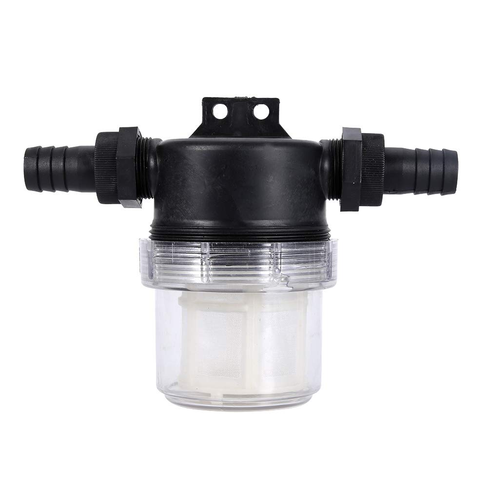 Syrisora Pumpenfilter Transparent Inline Mesh Sieb Wasserpumpenfilter Bewässerung High Flow Gartenbewässerungsschnittstellenrohre, Wasserpumpenfilter, Pestizidzubehör