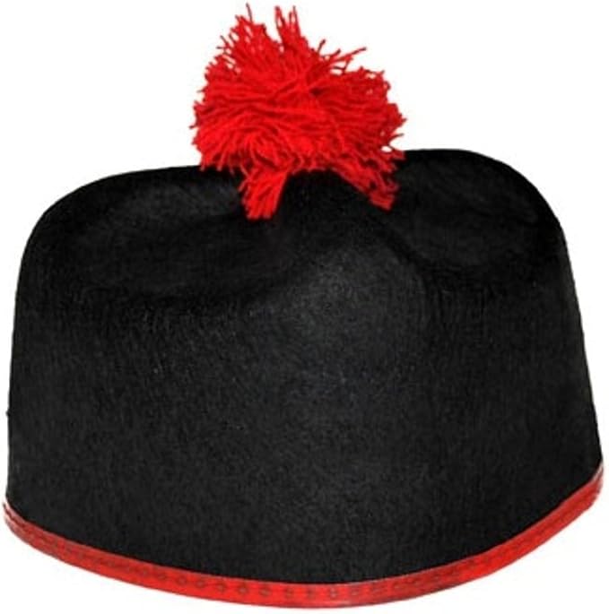 Cardinal Priest Hat Chaplain Black Felt 