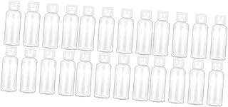 FOMIYES 24pcs Clamshell Bottles Portable Empty Plastic Travel Containers for Shampoo Lotion Essential Oils for Camping Outdoor Activities