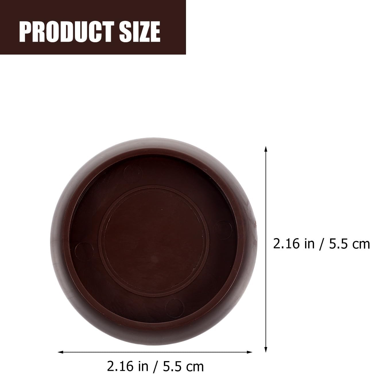 Generic 12pcs Plastic Furniture Coasters Multi-Function Couch Stoppers Wear-Resistant Chair Wheel Stoppers for Hardwood Floors and Carpets 1-3/4 Inch