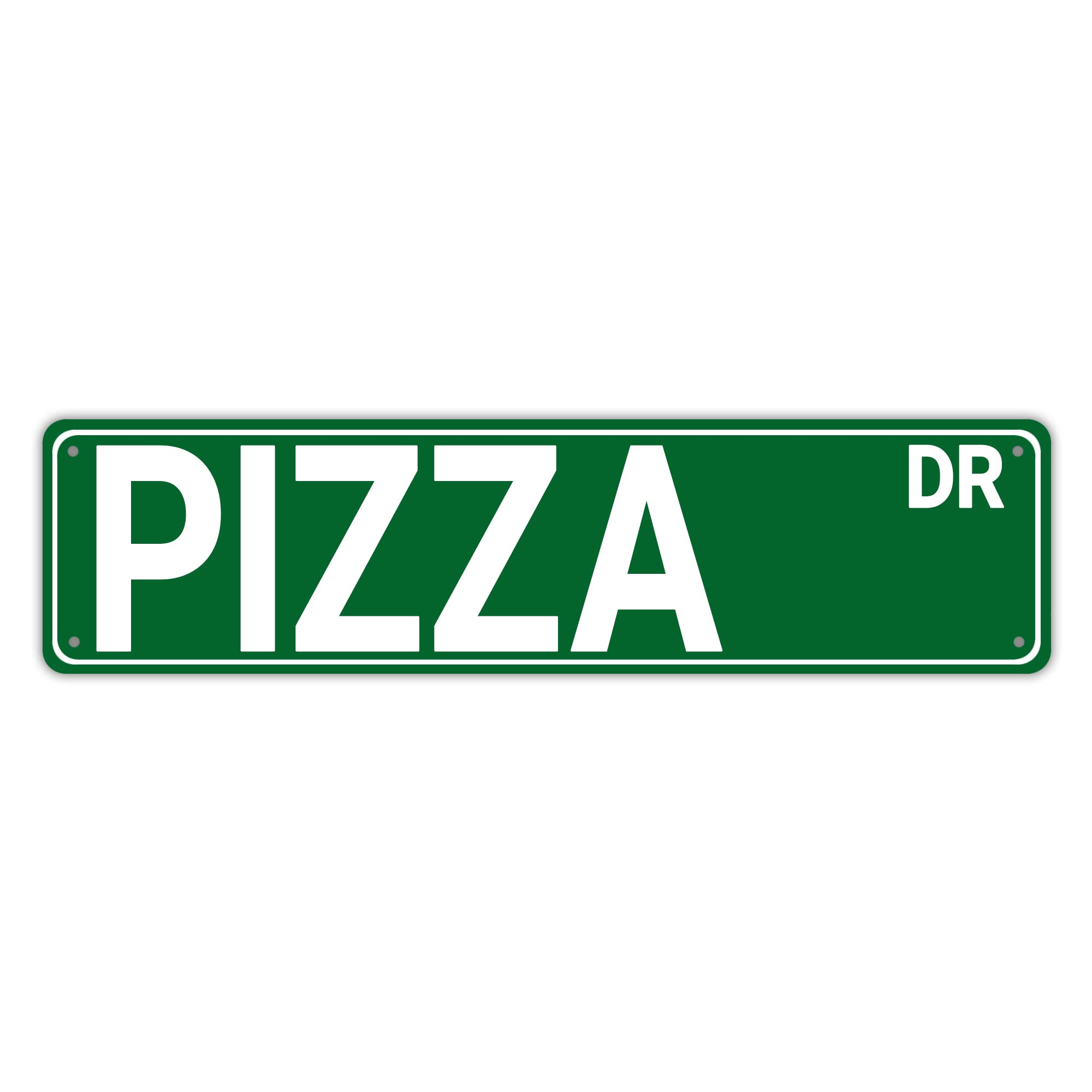 Pizza Dr Retro Tin Signs Aluminum Home Exit Sign Kitchen Garden Wall Front Door Coffee Decor 4x16 Inch