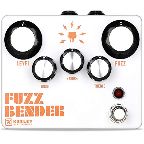 Keeley Fuzz Bender 3 Transistor Hybrid Fuzz Pedal (White)
