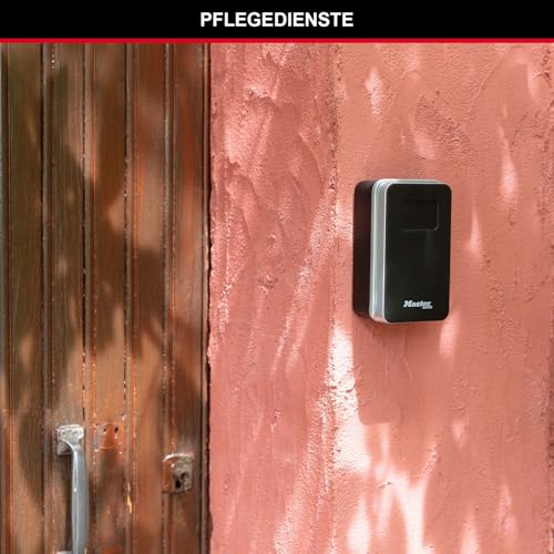 MASTER LOCK Schlüsselkasten mit Nummernschloss für die Wandmontage, Öffnung durch Ziehen, Mittelgroß, für den Außenbereich geeignet… – Ansicht 2
