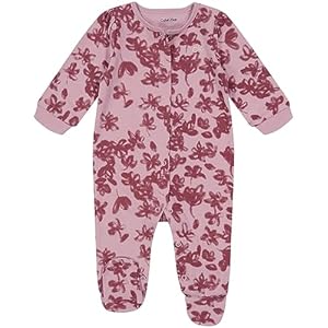 Calvin Klein baby-girls Footed CoverallFooted Coverall