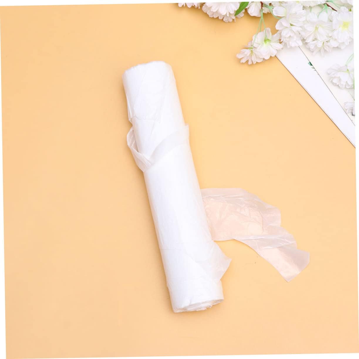 Alipis 2roll Disposable Apron for Hairdressing Dirt Cloak Sleeveless Cape for Salon Home and Kitchen Use Transparent Design Pack