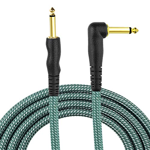 NUOSIYA 10 Ft Electric Guitar Cable Instrument Cables, pro Gold-Plated Plug Electric bass