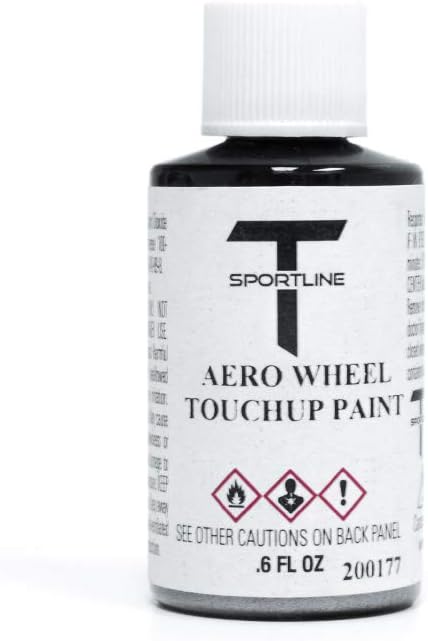 T Sportline Tesla Wheel Touch Up Paint for Tesla Model 3 18" & Model S 19" Aero Wheel (Dark Metallic Gray)