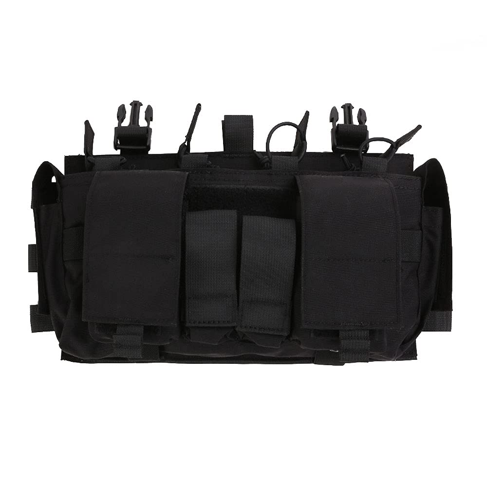 EMERSONGEAR Tactical Magazine Pouch,pouch Tactical Vest Chest Rig Bag with MF Style Gen IV Compatible Placards for Magazines