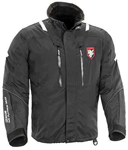 HJC Extreme Platinum Men's Snow Jacket (Black, Medium)