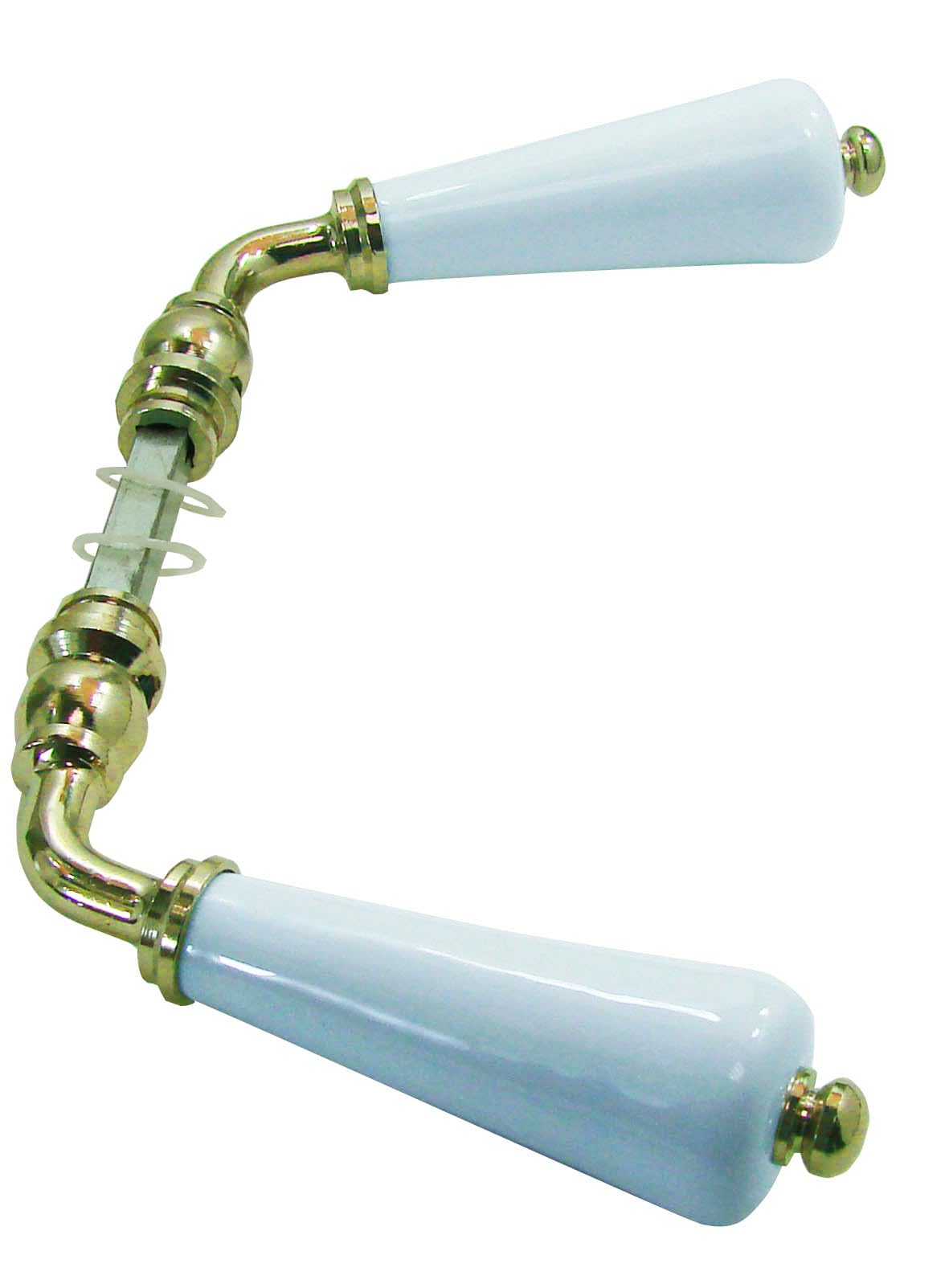 Cavalletto doppio CANON EA250152 porcellana LIMOGES bianco/ottone lucido