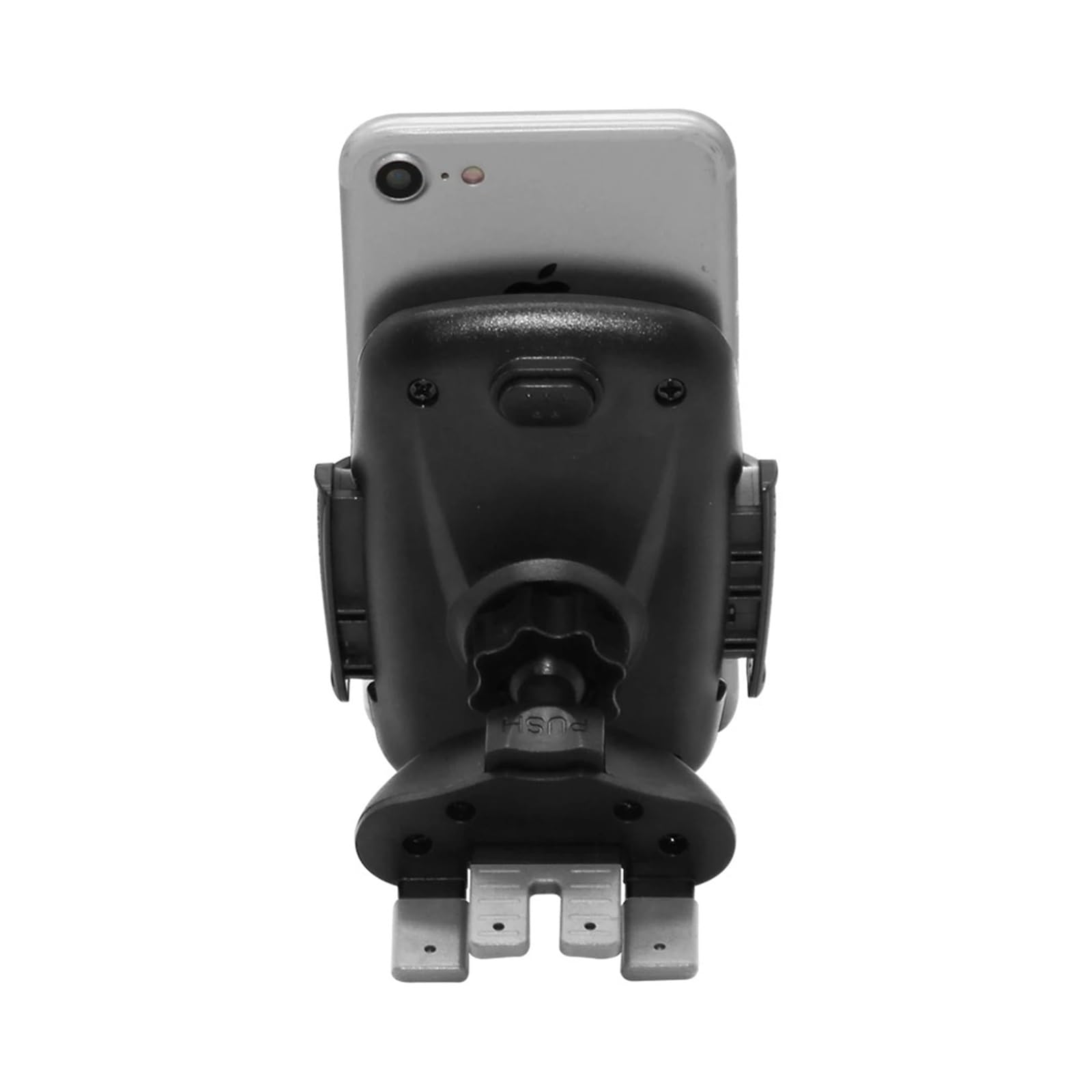 Supporto per Cellulare da Auto, per Slot CD e Bocchetta dell'Aria, Supporto per Smartphone, Supporto per Telefono da Bici (Grigio)