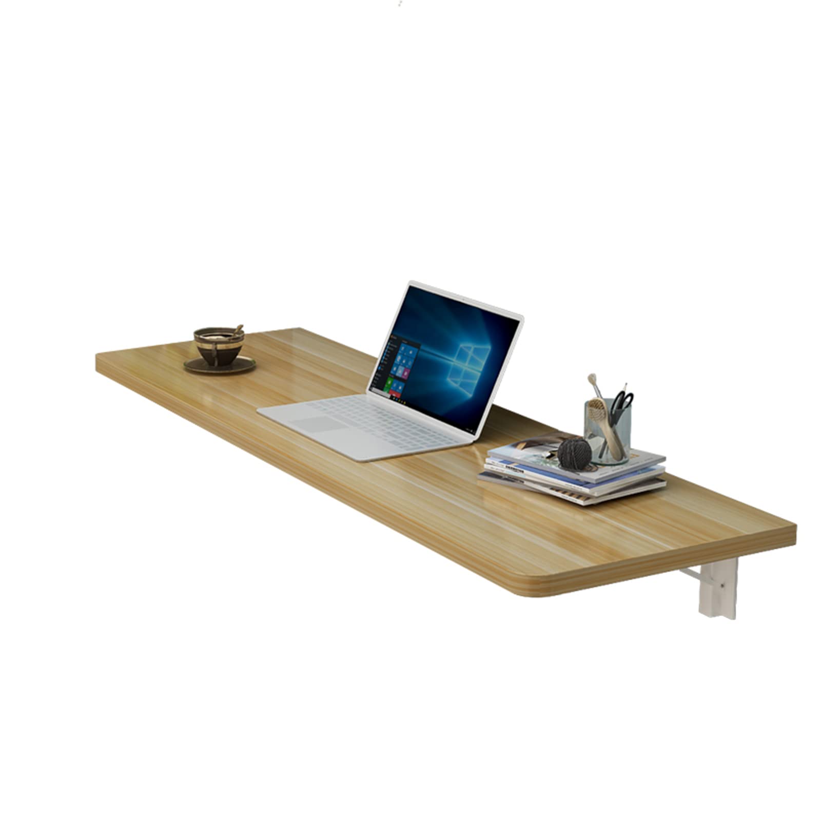 Table pliante flottante murale bureau de travail en bois épaissi haut de gamme 70x50