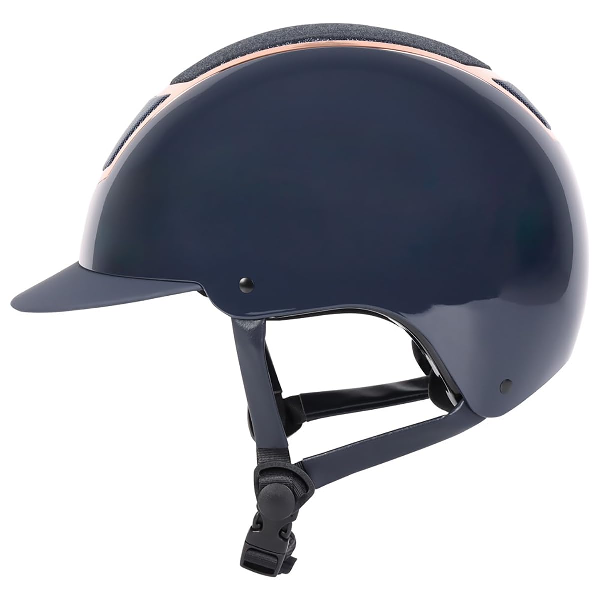 Harry's Horse Matterhorn Sparkle - Casco de equitación (53-55 cm), color azul oscuro y rosa