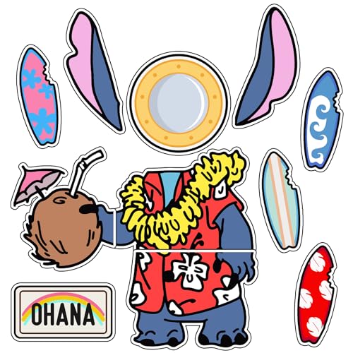 11Pcs Cruise Door Decorations Magnetic, Cute Large Nautical Cruise Door Magnets Decorations Reusable Refrigerator Magnets for Cruise Ship Door Decorations