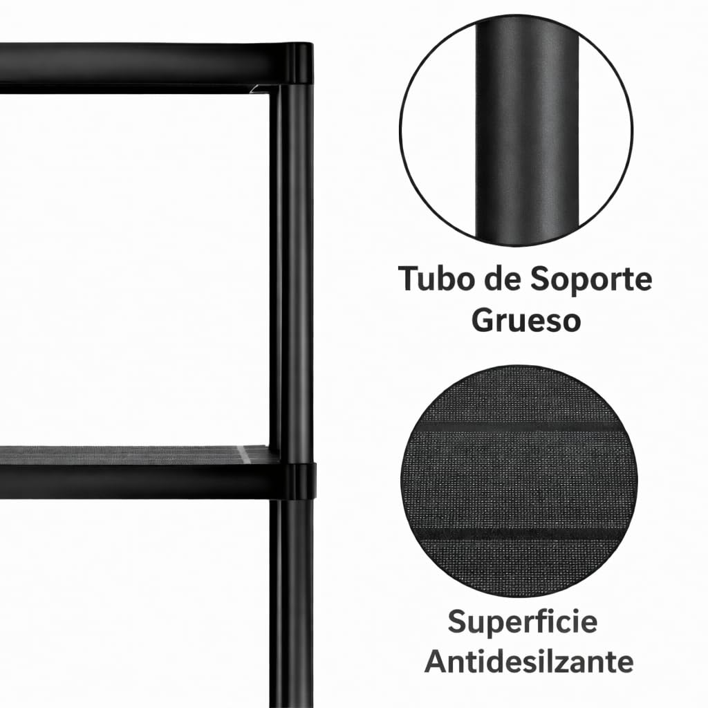Estantería de Plástico Multiuso 5 Baldas 170x60x30cm | Estantería Almacenaje | Estantería Resistente | Estantería para Garaje | Trastero | Cocina | Oficina | Lavadero | Montaje sin Herramientas — view 5