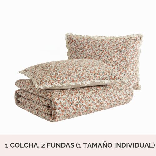 Edredón Queen de flores vintage para renovar tu habitación este otoño 4