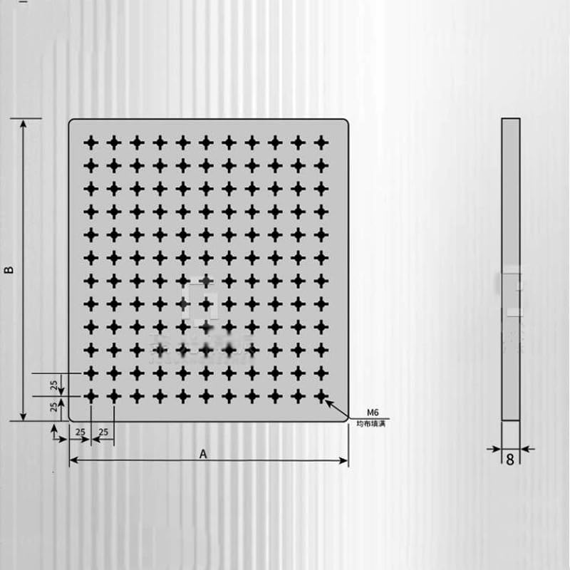 Parti del tavolo ottico magnetico a piastra piana in acciaio inossidabile for piattaforme sperimentali - Banco da lavoro durevole in alluminio anodizzato(150x150mm)