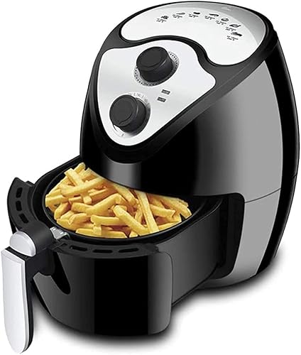 Air Fryer for Home Use 2.6L Air Fryer with Dual Knob Control and Automatic Power Off Function French Fries Electro Mechanical Oven Household Air