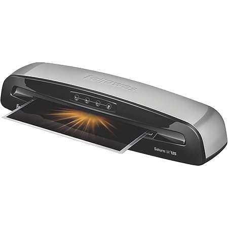 Fellowes Saturn 3i 125 Thermal Laminator Machine for Home or Office with Pouch Starter Kit, 12.5 inch, Fast Warm-Up, Jam-Free Design (5736601)