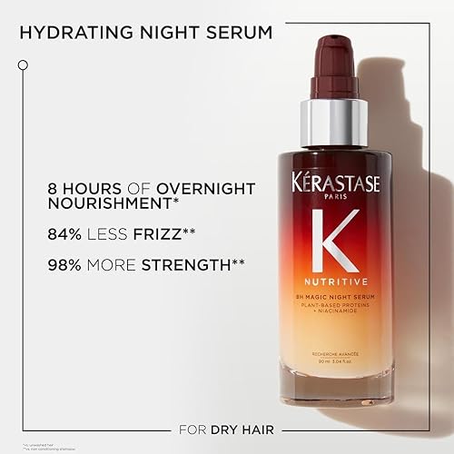 Miniatura 2 de Kerastase Nutritive 8H Magic Night Hair Serum  Tratamiento hidratante durante la noche para cabello seco  Nutre intensamente, desenreda y previene