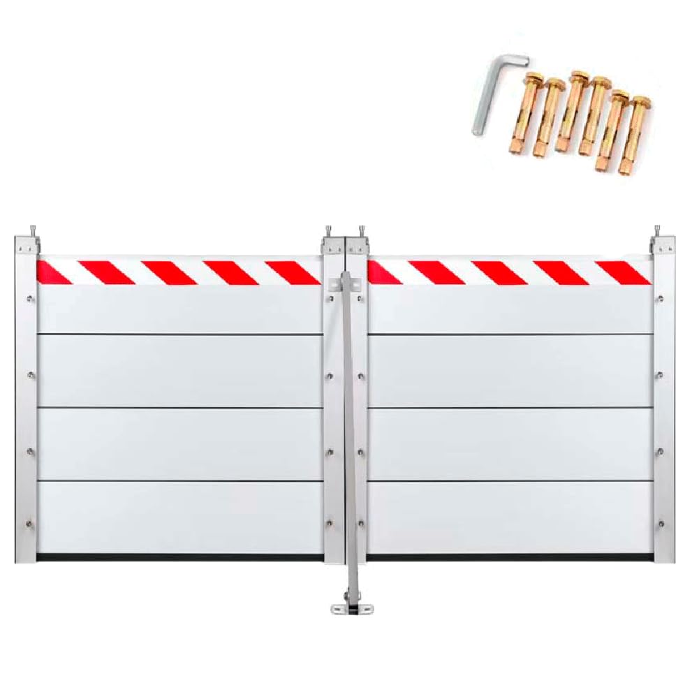 Barrera Contra Inundaciones Garaje L 100cm x H 80cm Anti inundaciones, Barrera Anti Inundaciones para Puertas, Barreras de Defensa Contra Inundaciones
