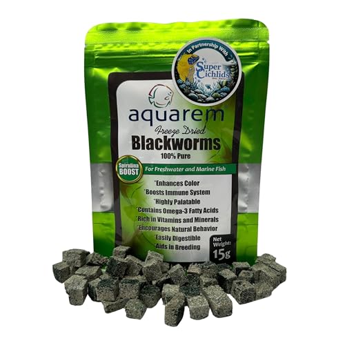 Premium Grade Freeze Dried California Blackworms with Spirulina Boost - High-Protein, All Natural...