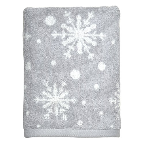 Peri Home Snowflakes Holiday 100% Cotton Hand Towel, 15